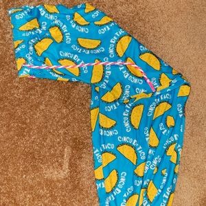 Taco pajama pants